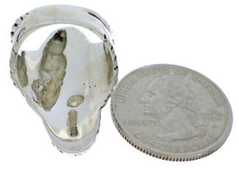 Sterling Silver Southwest Turquoise Ring Size 6 FX22548